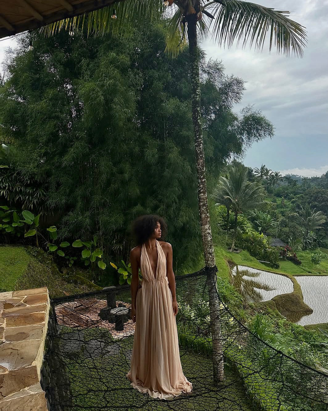 Arcina Ori - Florence Dress in Stone - Rent Club