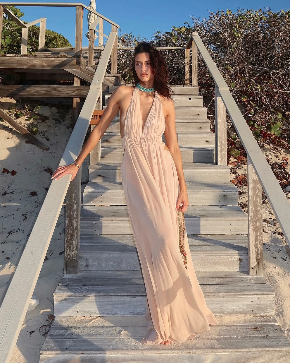 Arcina Ori - Florence Dress in Stone - Rent Club