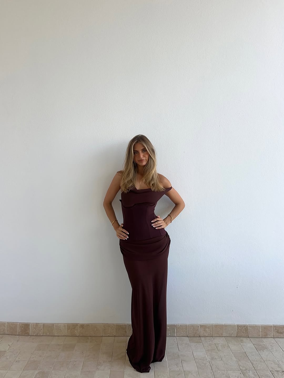 Natalie Rolt - Cadence Gown in Espresso