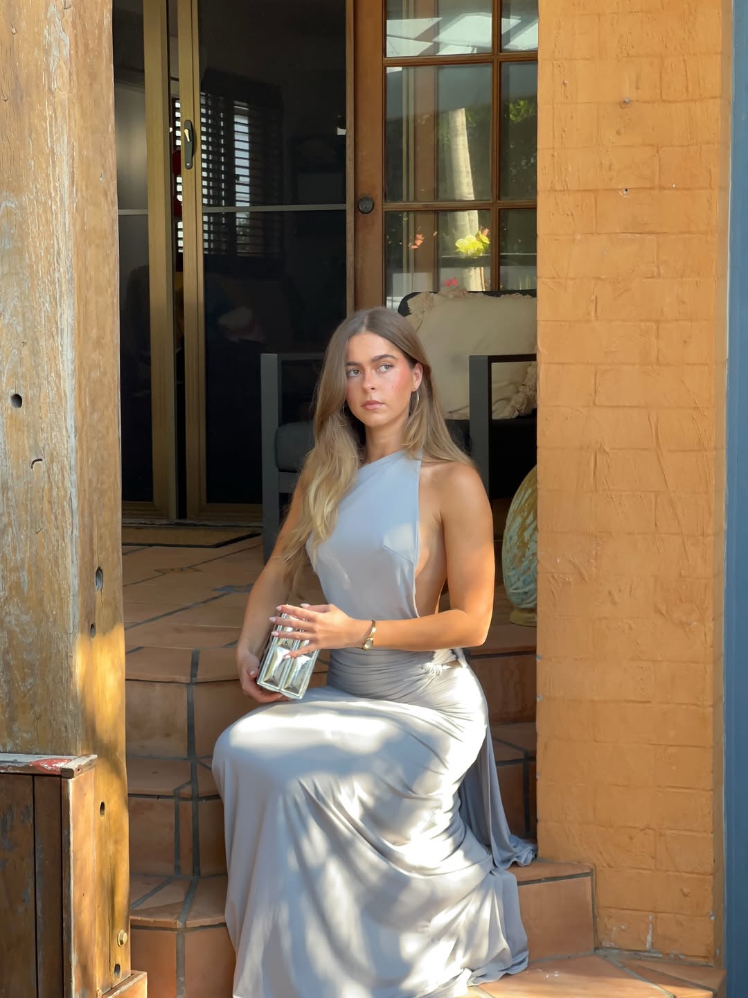 Ance Gria - Gaia Gown in Silver Grey