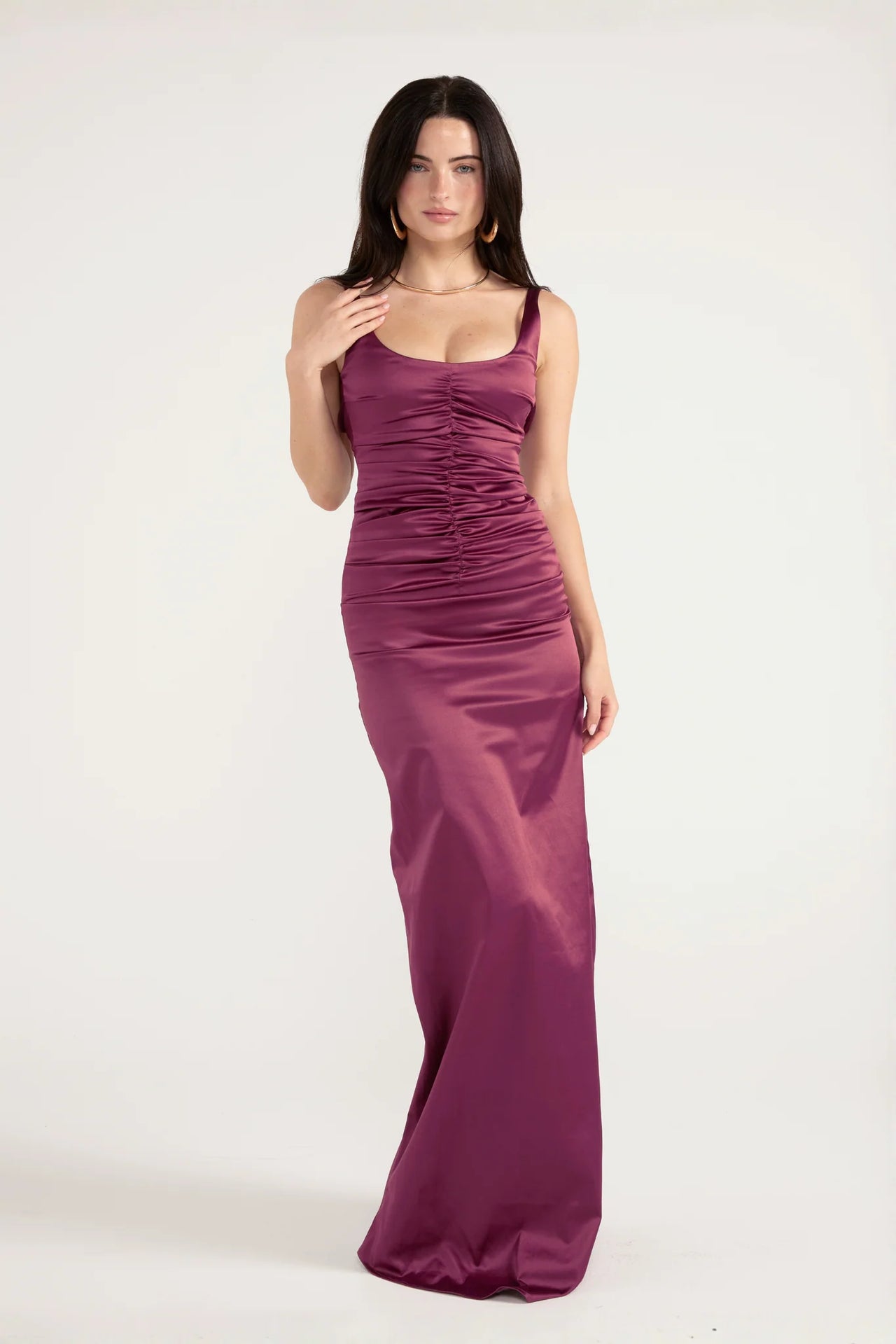 Ance Gria - Atlein Gown in Plum - Rent Club
