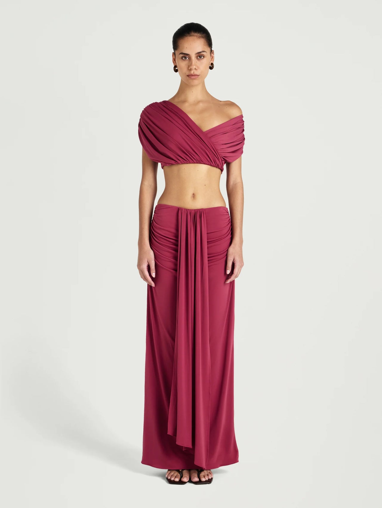 Benni - Celia Top and Maxi Skirt in Rose Wine