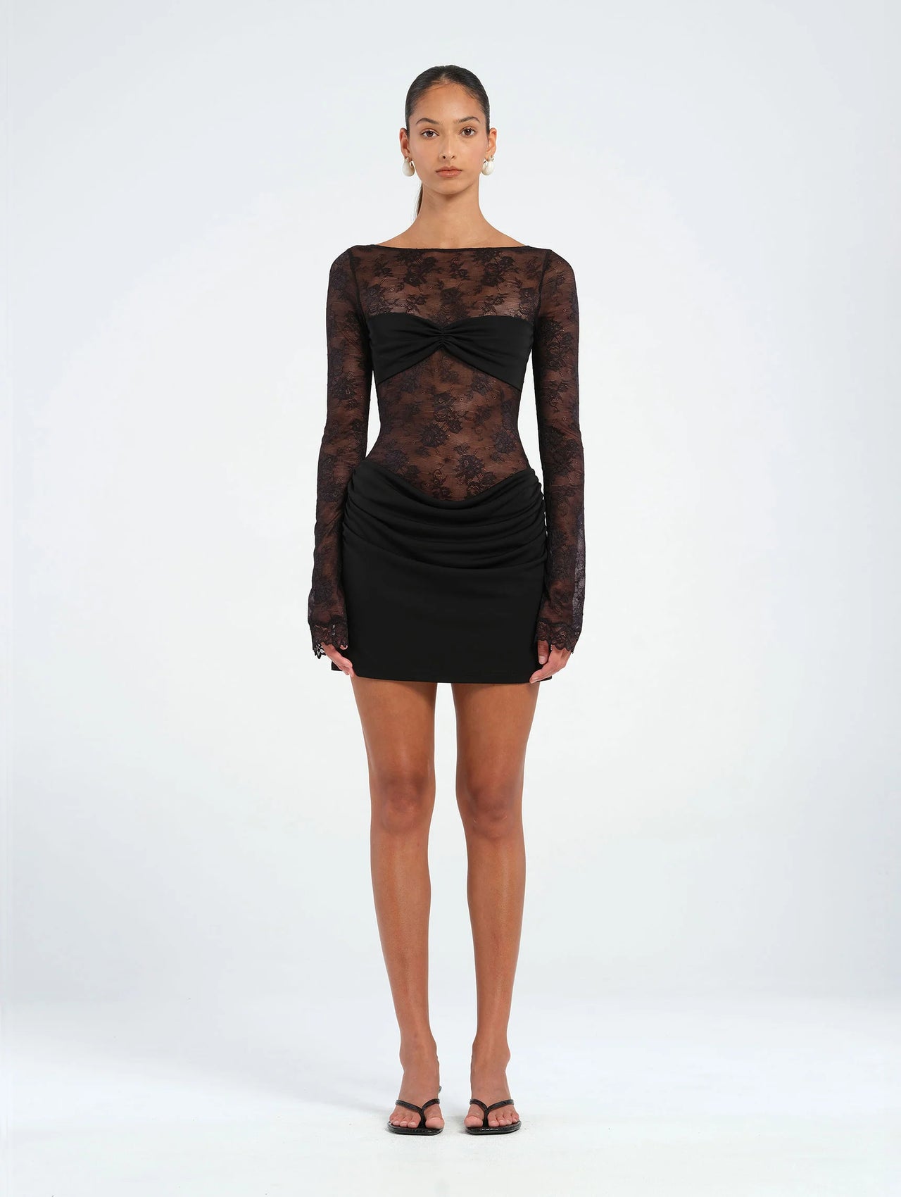 Benni - Oskar Mini Dress in Black - Rent Club