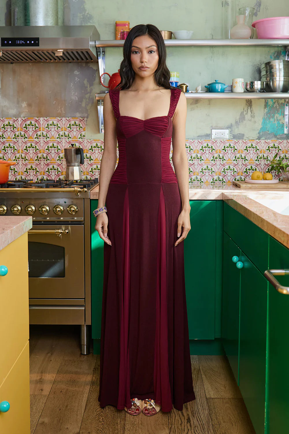 Fait Par Foutch - Landon Dress in Plum - Rent Club