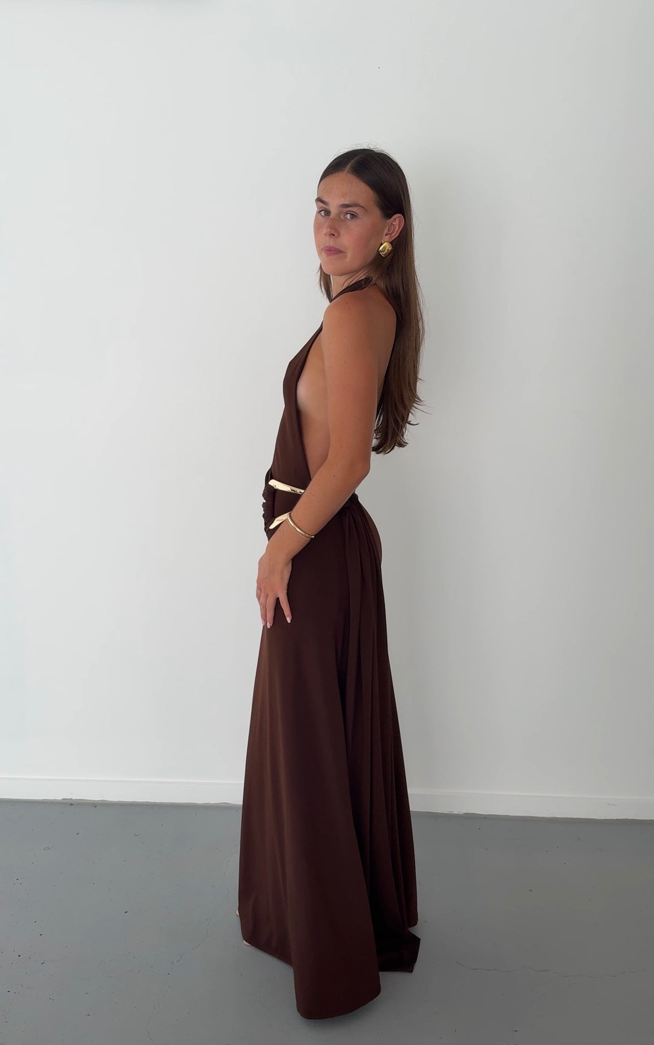 Ance Gria - Gaia Gown in Brown