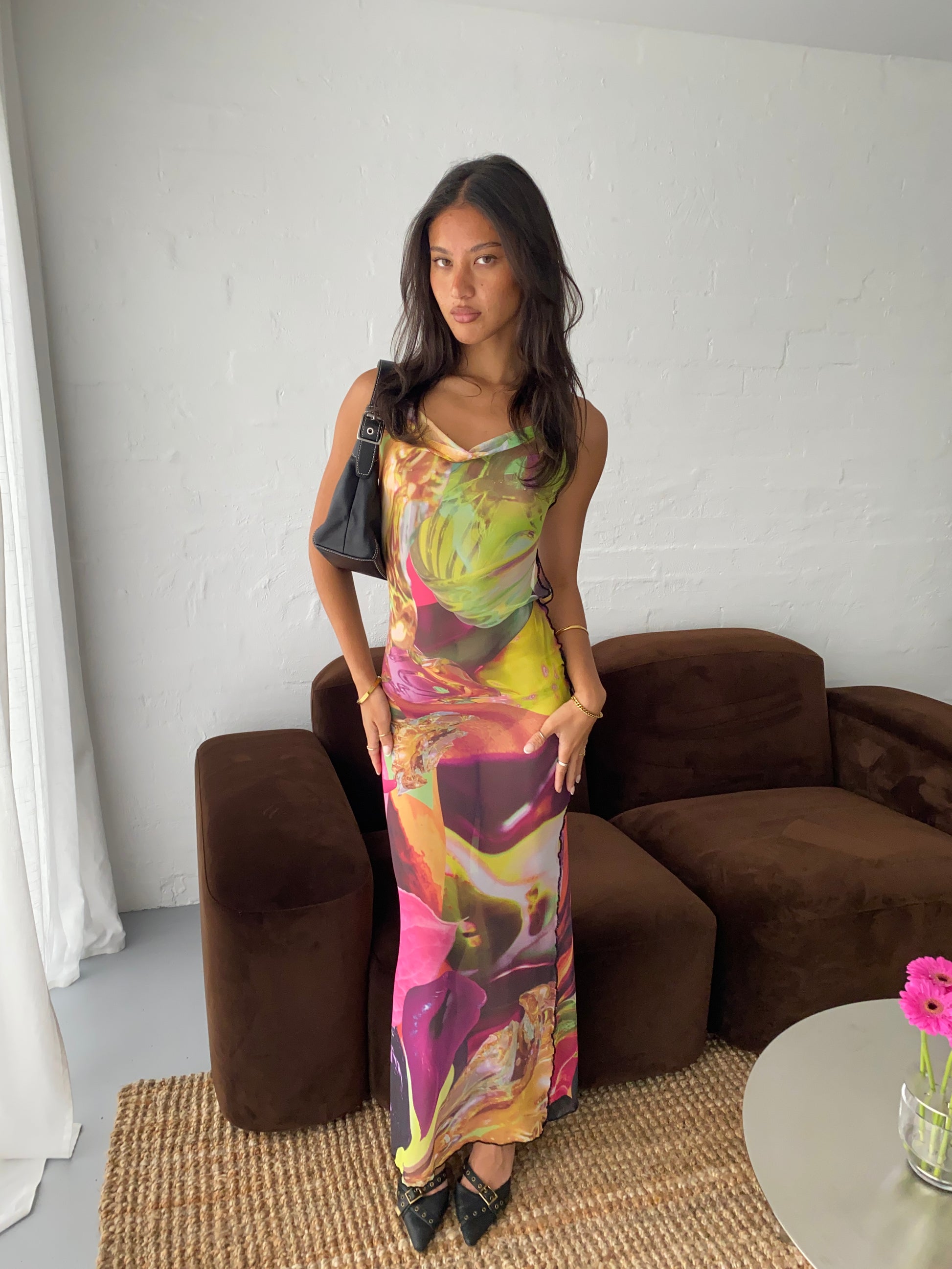 Aune Collections - Dawana Cowl Maxi Dress - Rent Club