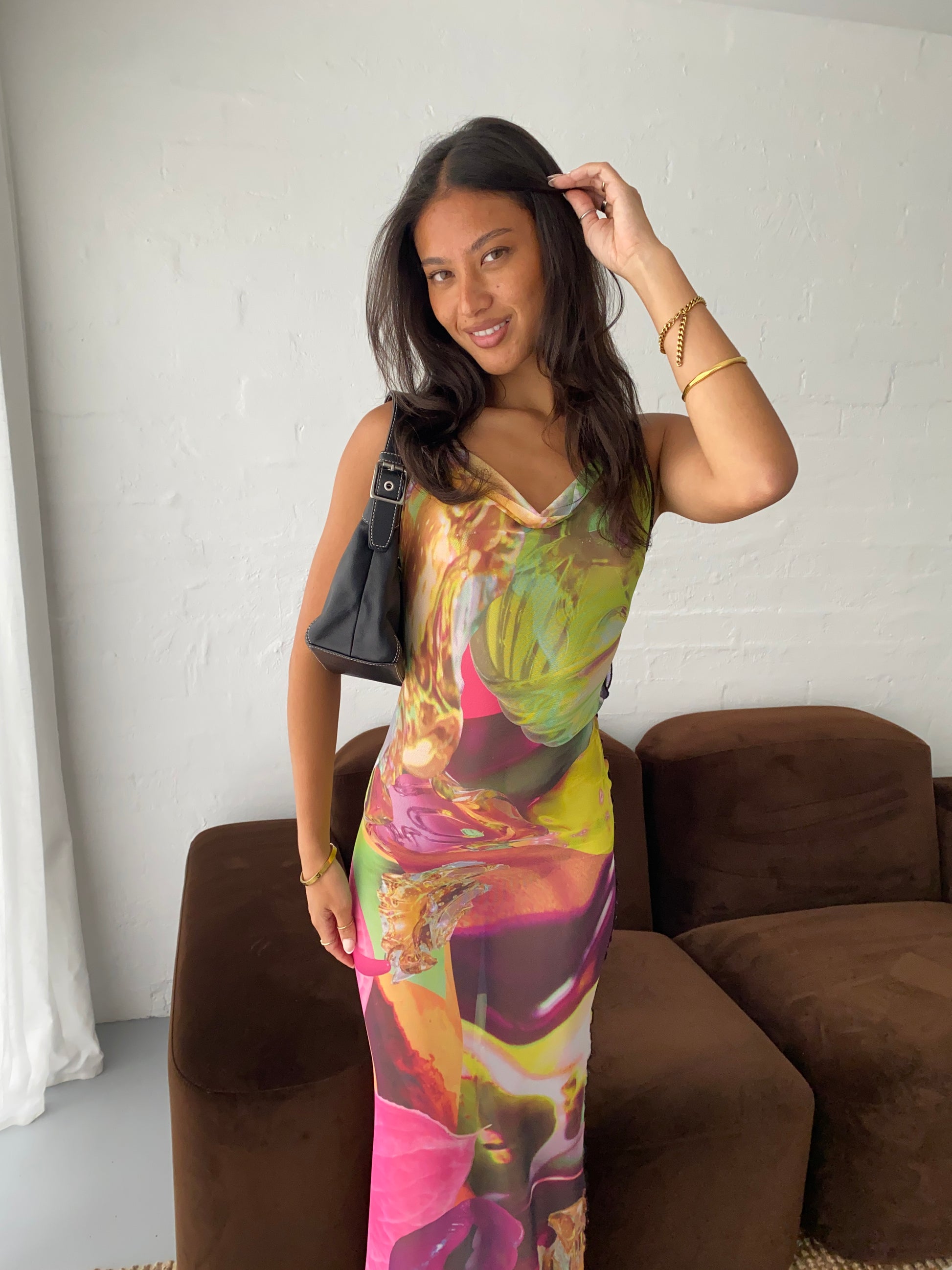 Aune Collections - Dawana Cowl Maxi Dress - Rent Club