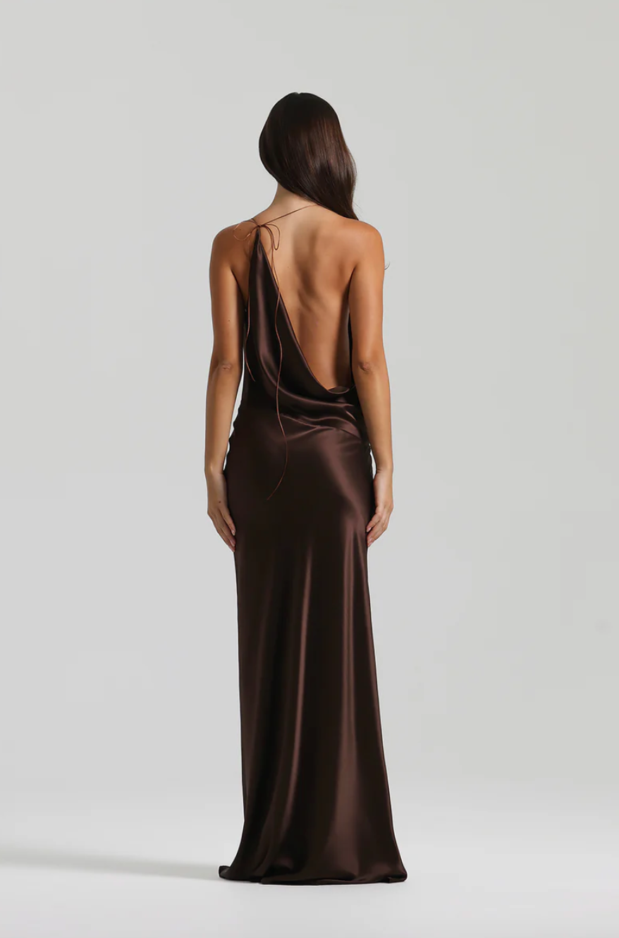 Natalie Rolt - Gabi Gown in Espresso - Rent Club
