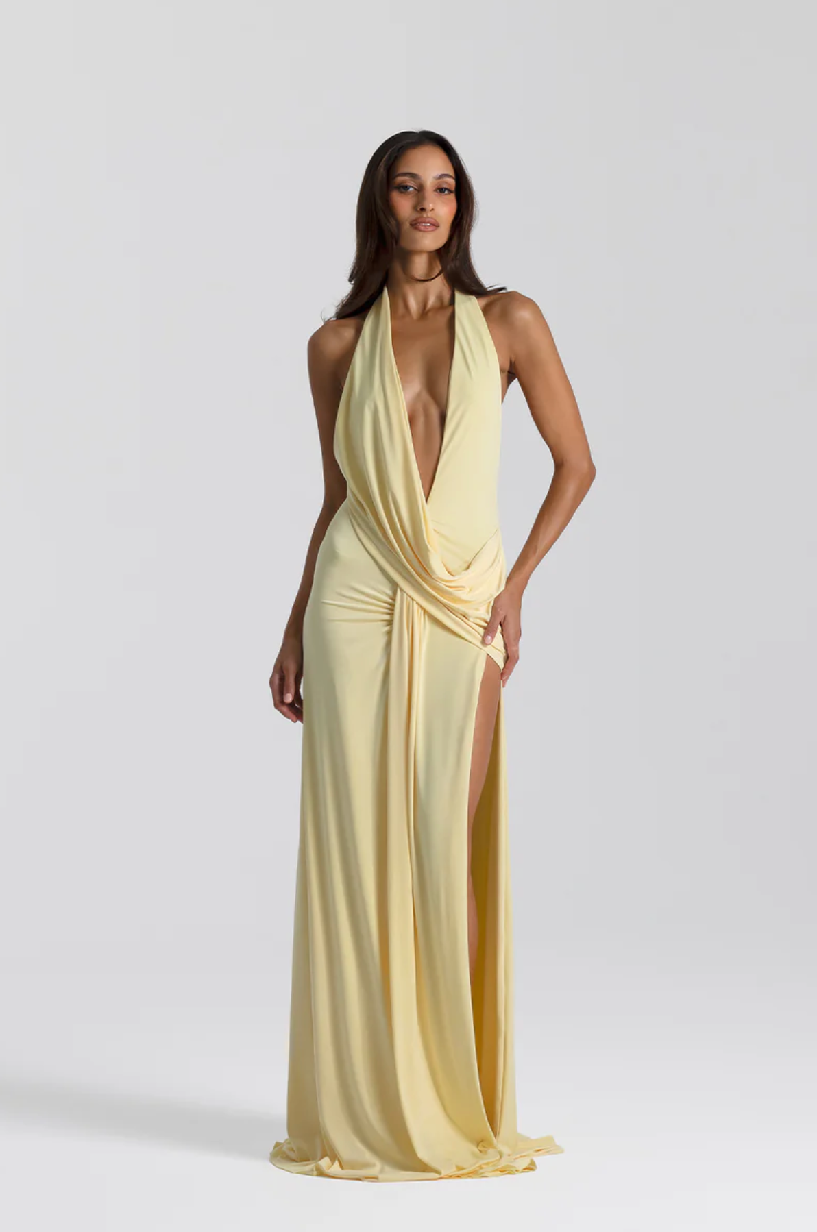 Natalie Rolt - Winona Gown in Lemon - Rent Club
