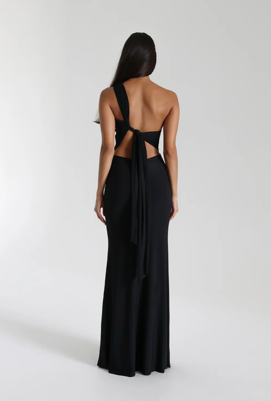 Natalie Rolt - Fabienne Gown in Black - Rent Club