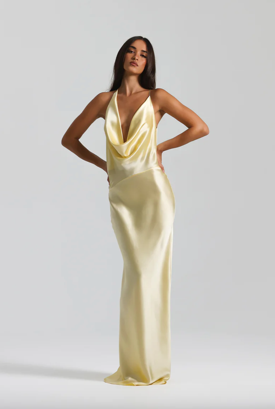 Natalie Rolt - Gabi Gown in Lemon - Rent Club