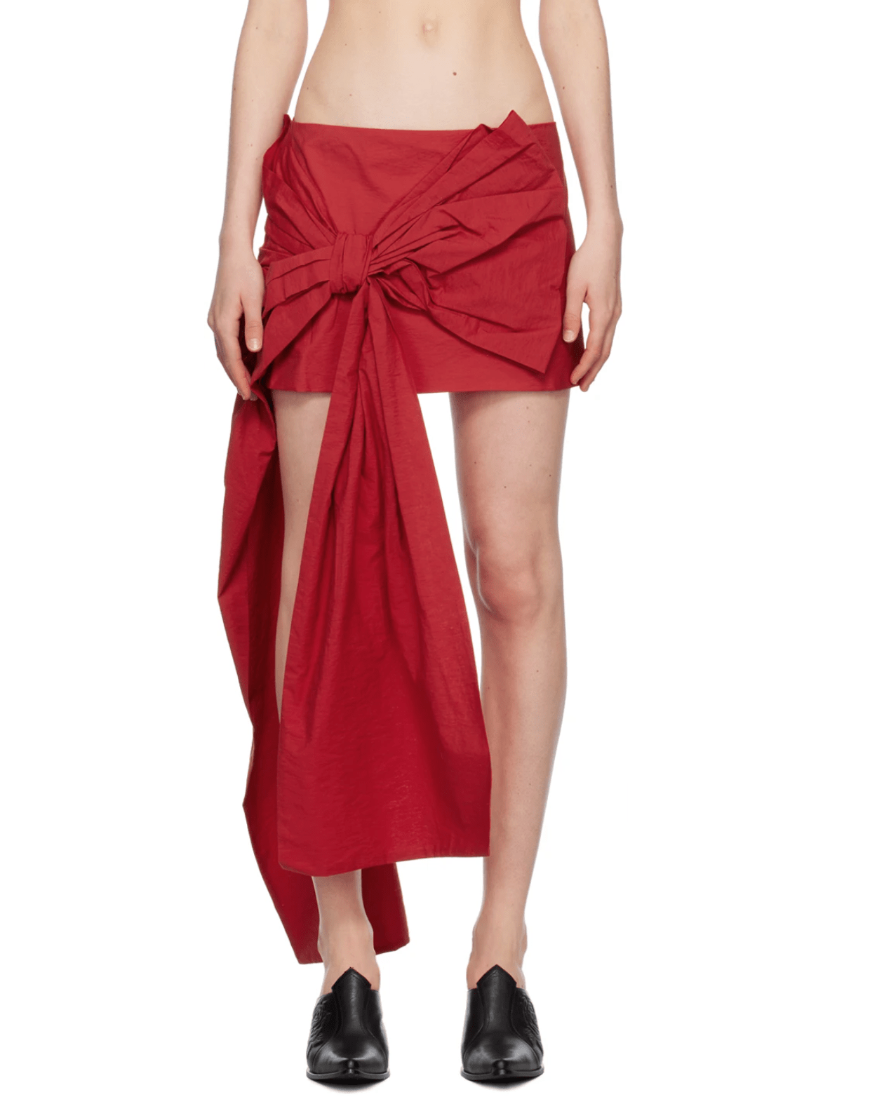 Acne Studios - Red Bow Mini Skirt - Rent Club