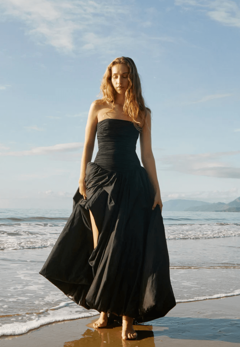 Aje - Violette Bubble Hem Maxi Dress - Rent Club