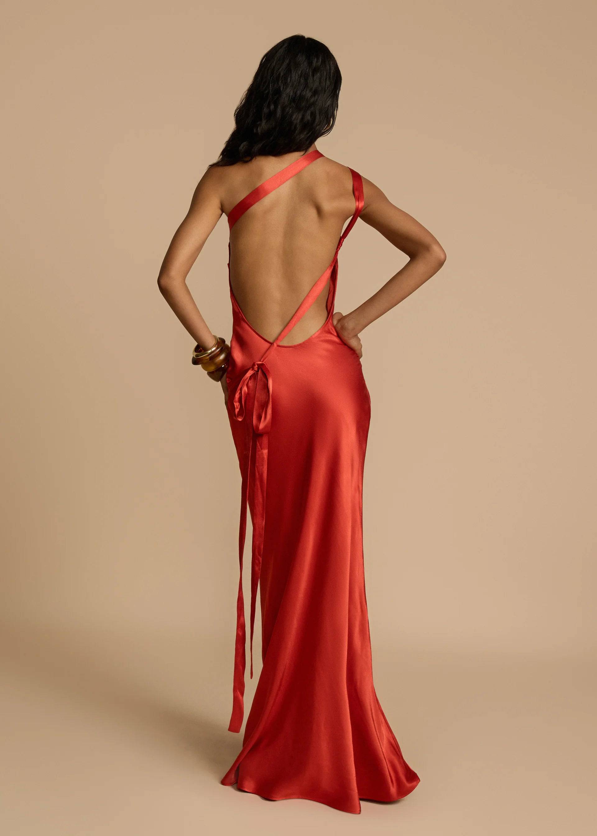 Arcina Ori - Monique Dress in Rust - Rent Club