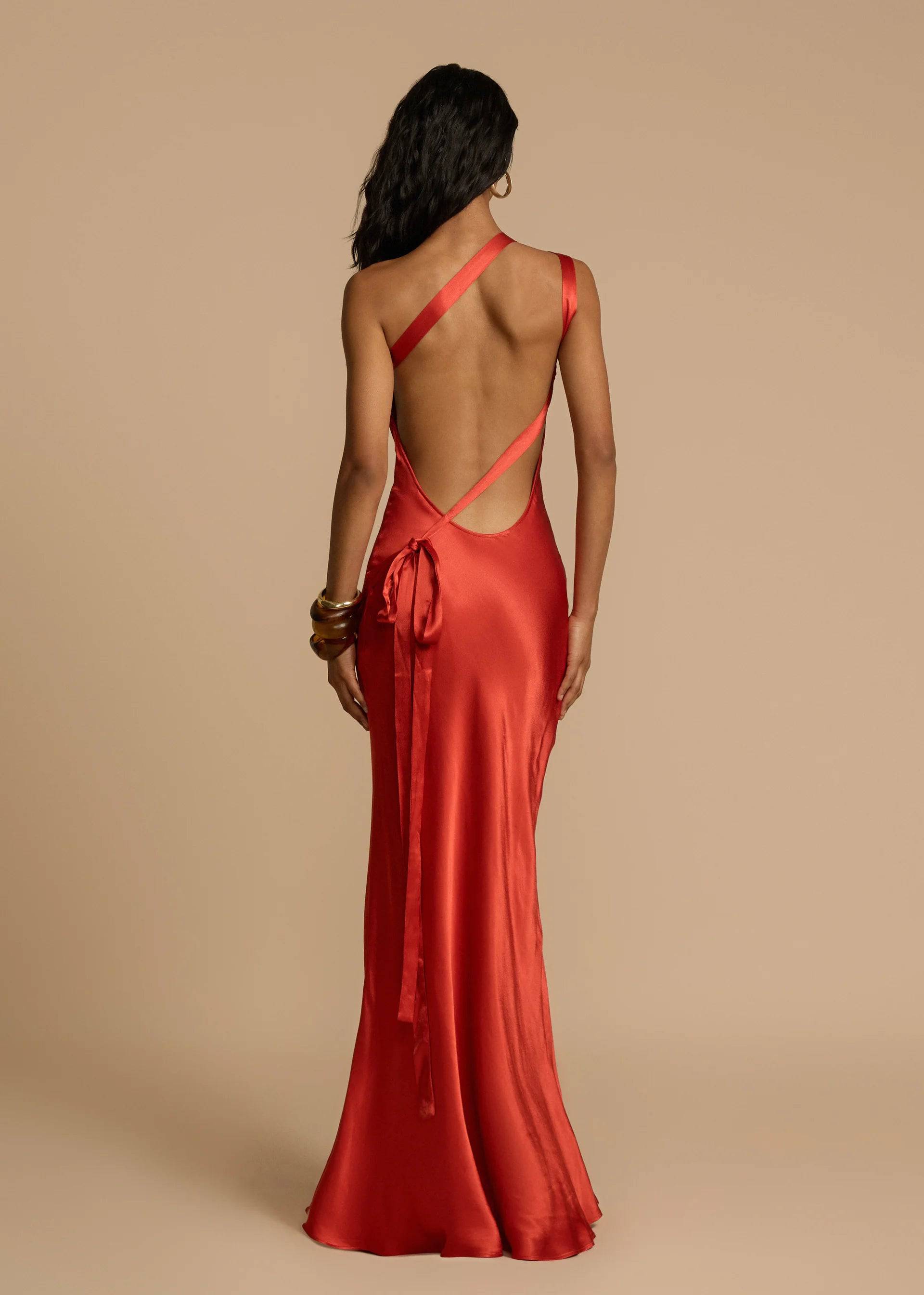 Arcina Ori - Monique Dress in Rust - Rent Club