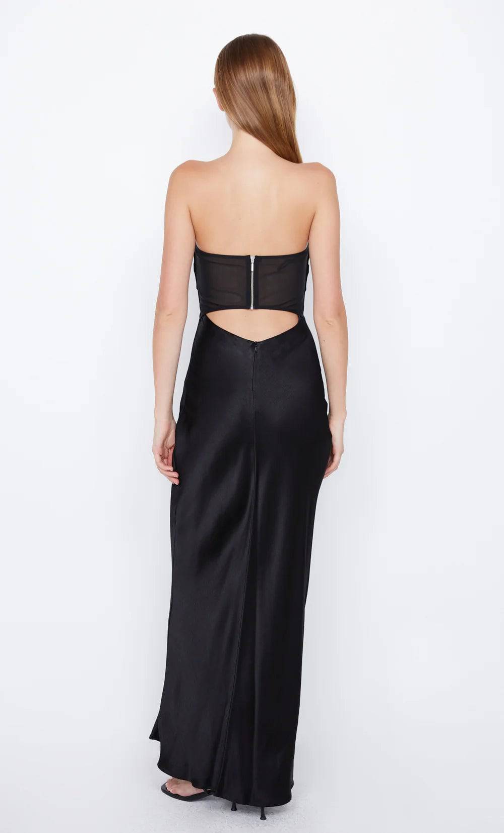 Bec + Bridge - Halle Strapless Dress in Black - Rent Club
