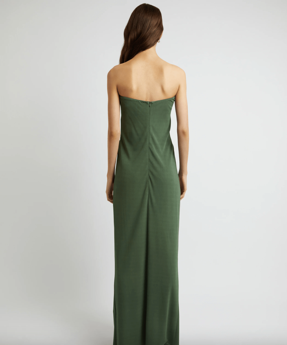 Christopher Esber - Arced Palm Strapless Dress - Rent Club
