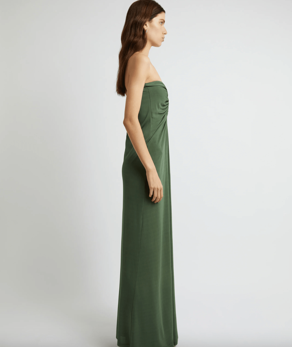 Christopher Esber - Arced Palm Strapless Dress - Rent Club