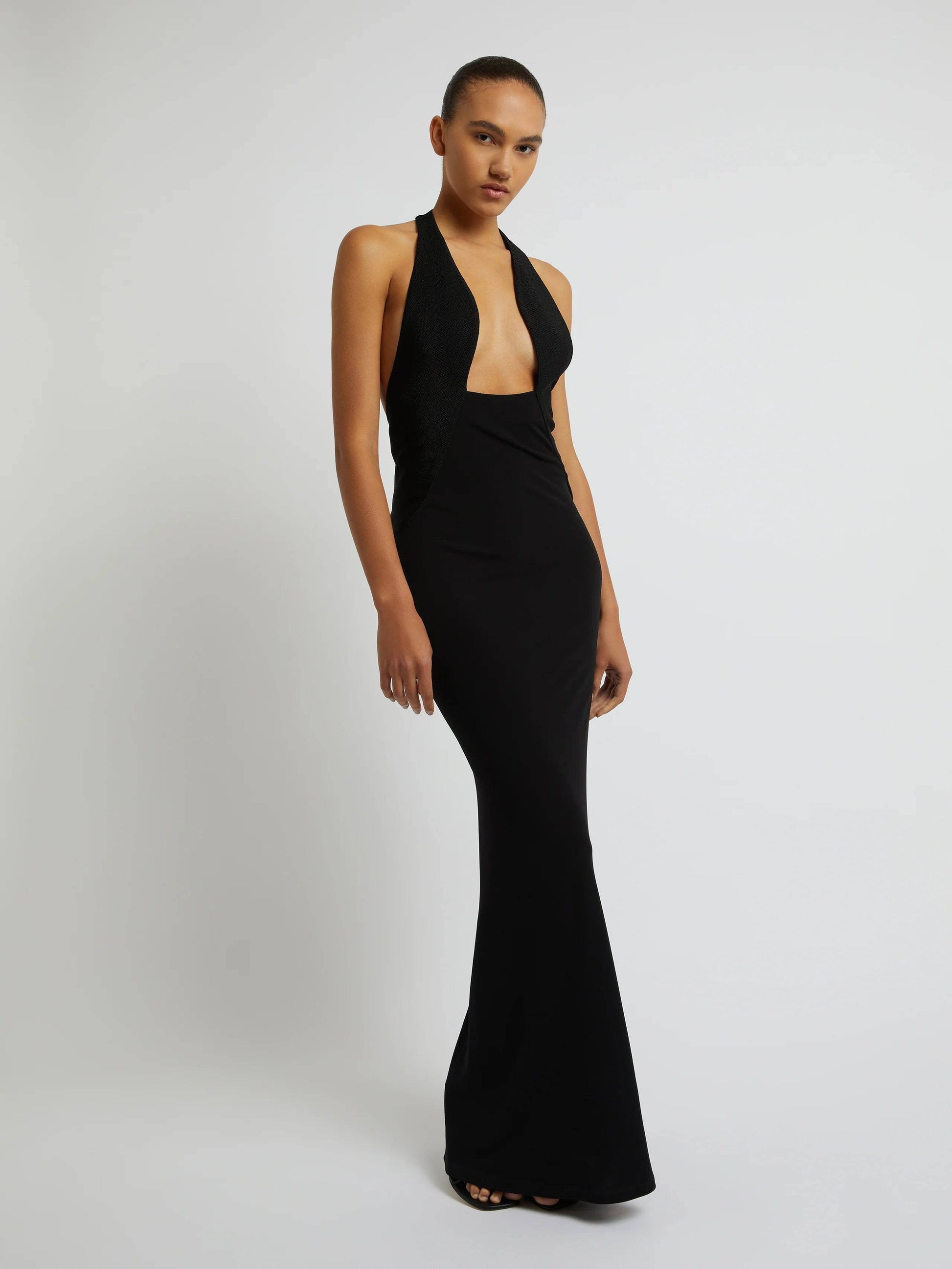 Christopher Esber - Tailored Sloped Halter Dress - Rent Club