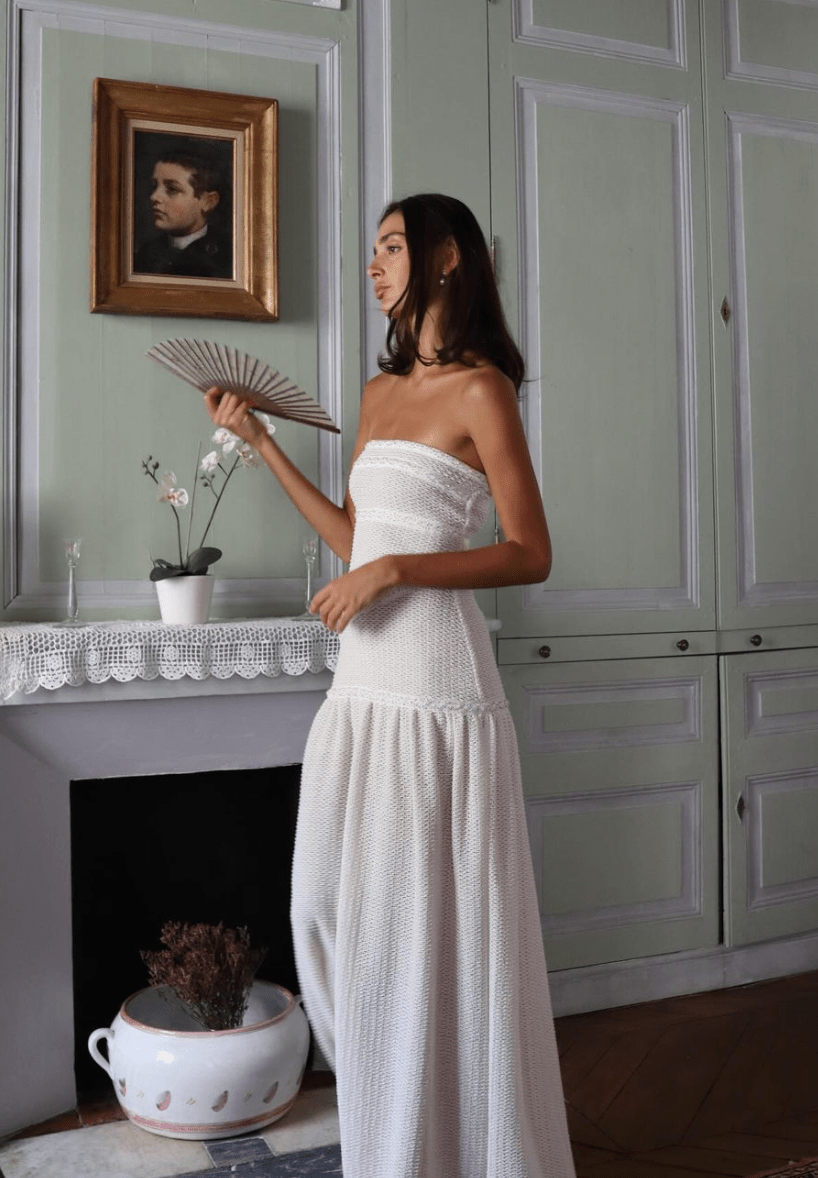 Fait Par Foutch - Colette Dress in Ivory - Rent Club