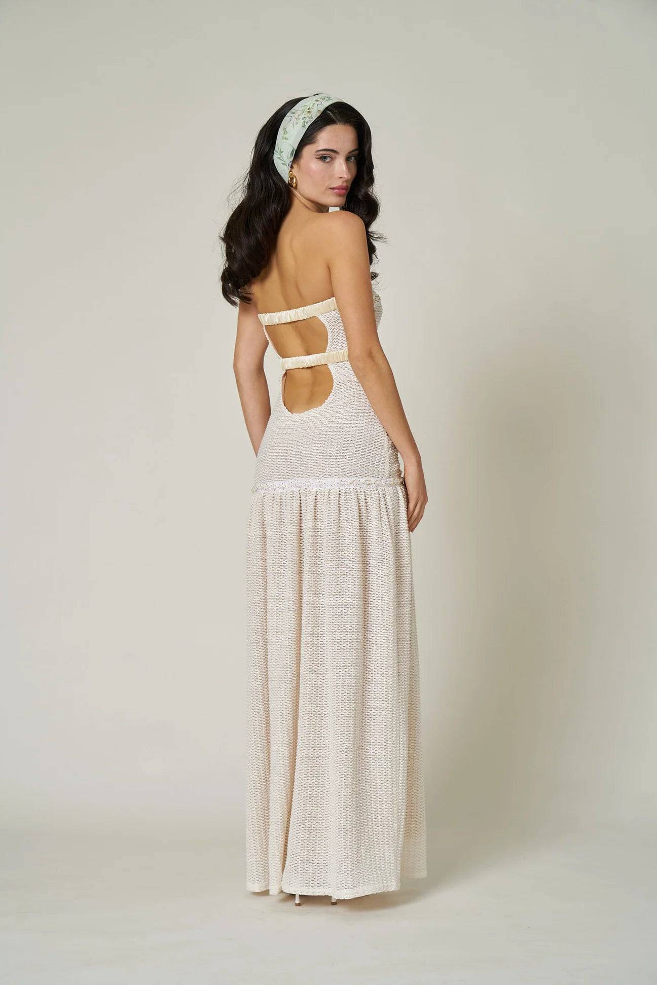 Fait Par Foutch - Colette Dress in Ivory - Rent Club