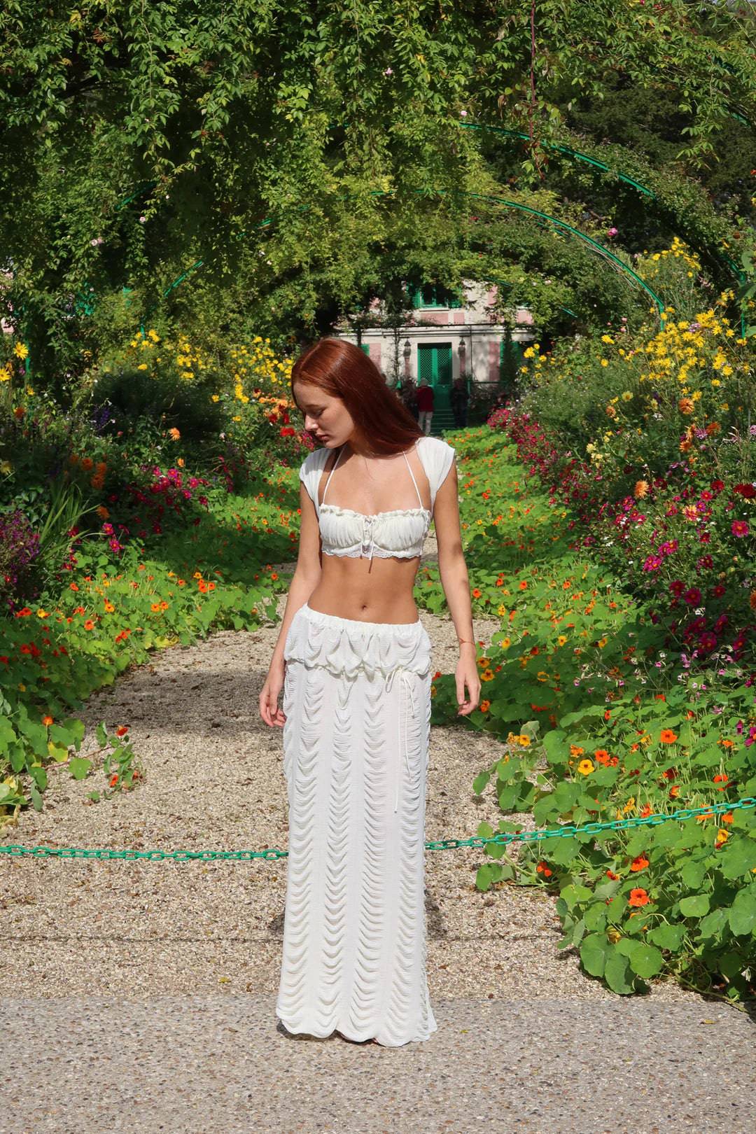 Fait Par Foutch - Antoinette Bra Top and Marion Skirt in Ivory - Rent Club