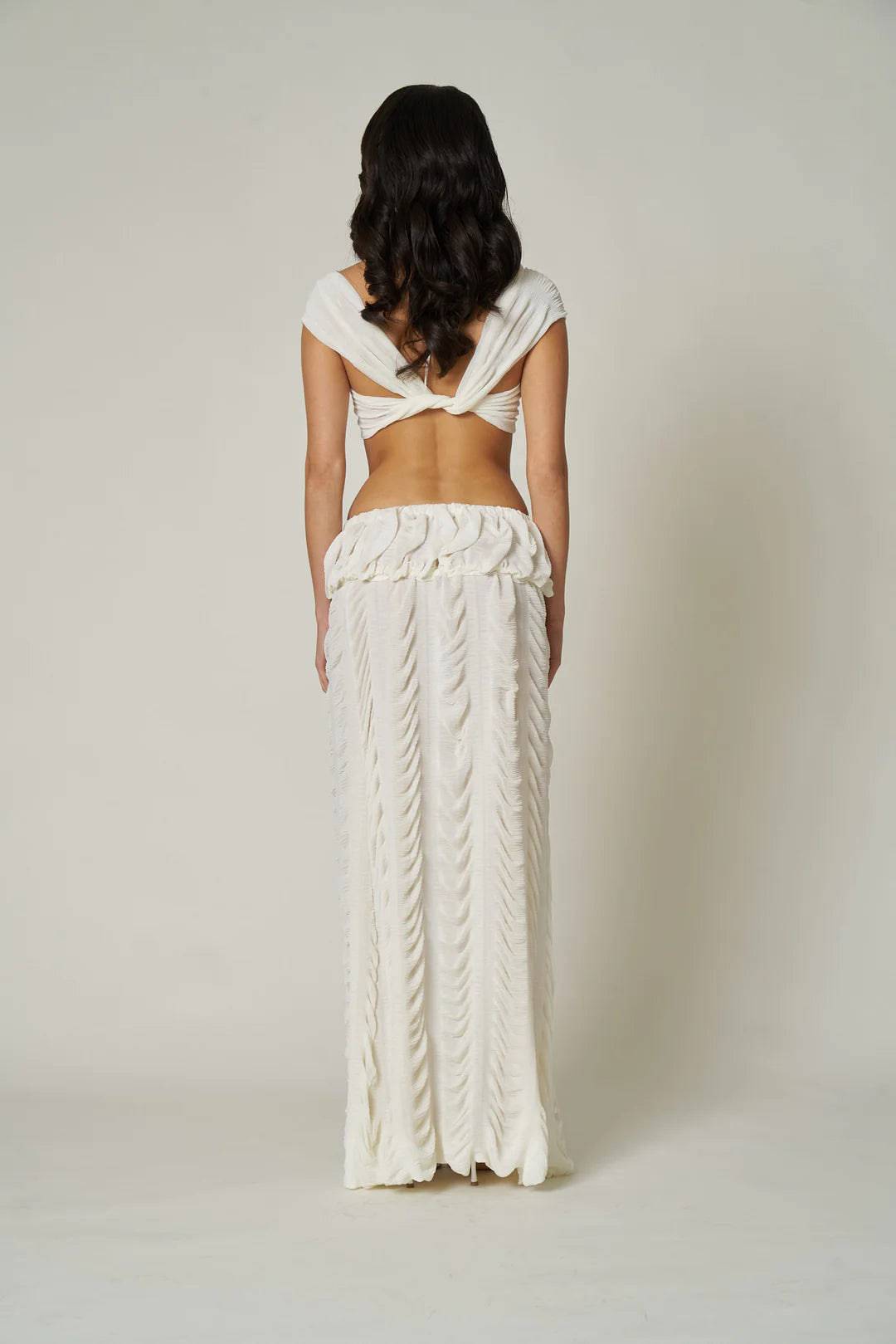 Fait Par Foutch - Antoinette Bra Top and Marion Skirt in Ivory - Rent Club
