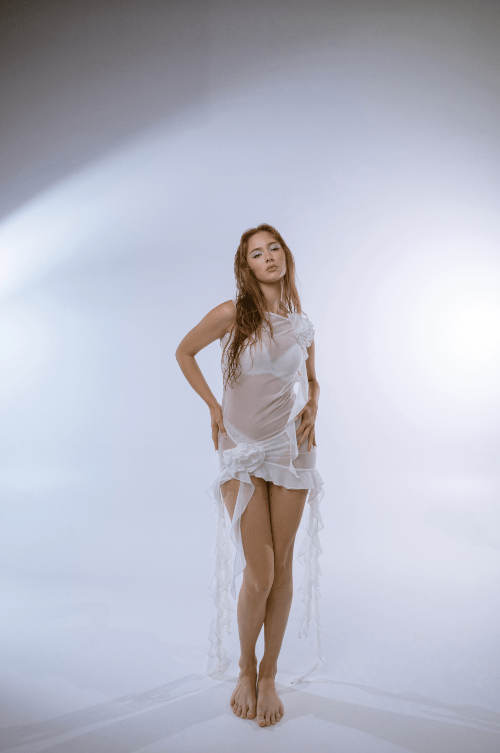 Fanci Club - White Apple Cocktail Dress in White - Rent Club