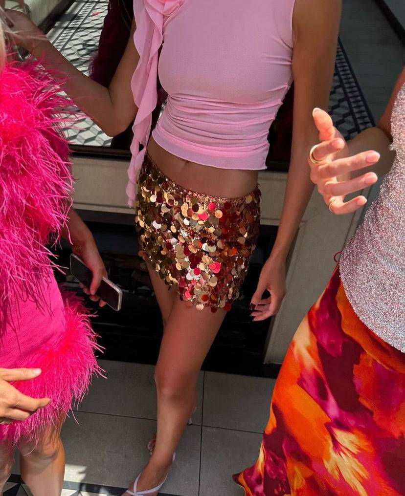 Fanci Club - Bloody Groom Top in Pink - Rent Club