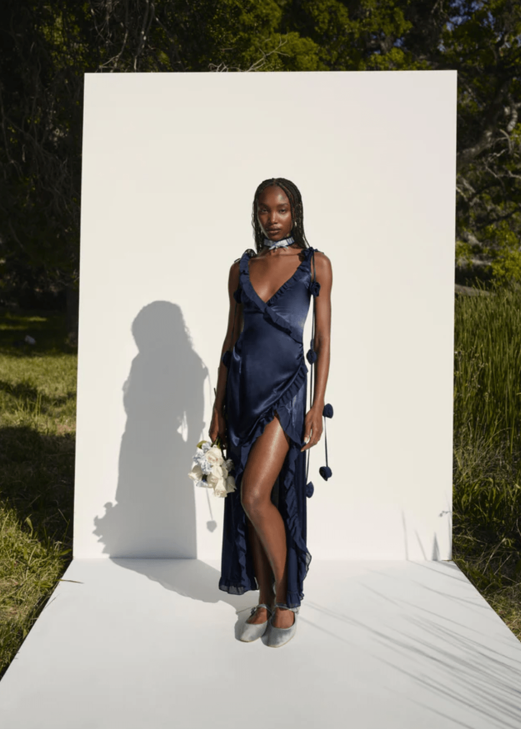 For Love and Lemons - Akira Gown in Blue - Rent Club