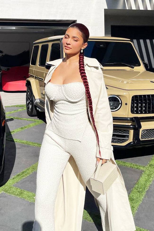 Helmut Lang - Ribbed Bustier Top and Pant in Muslin - Rent Club