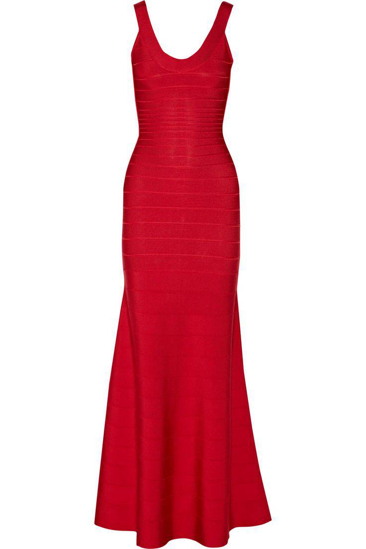 Herve Leger - Ellen Bandage Gown in Red - Rent Club
