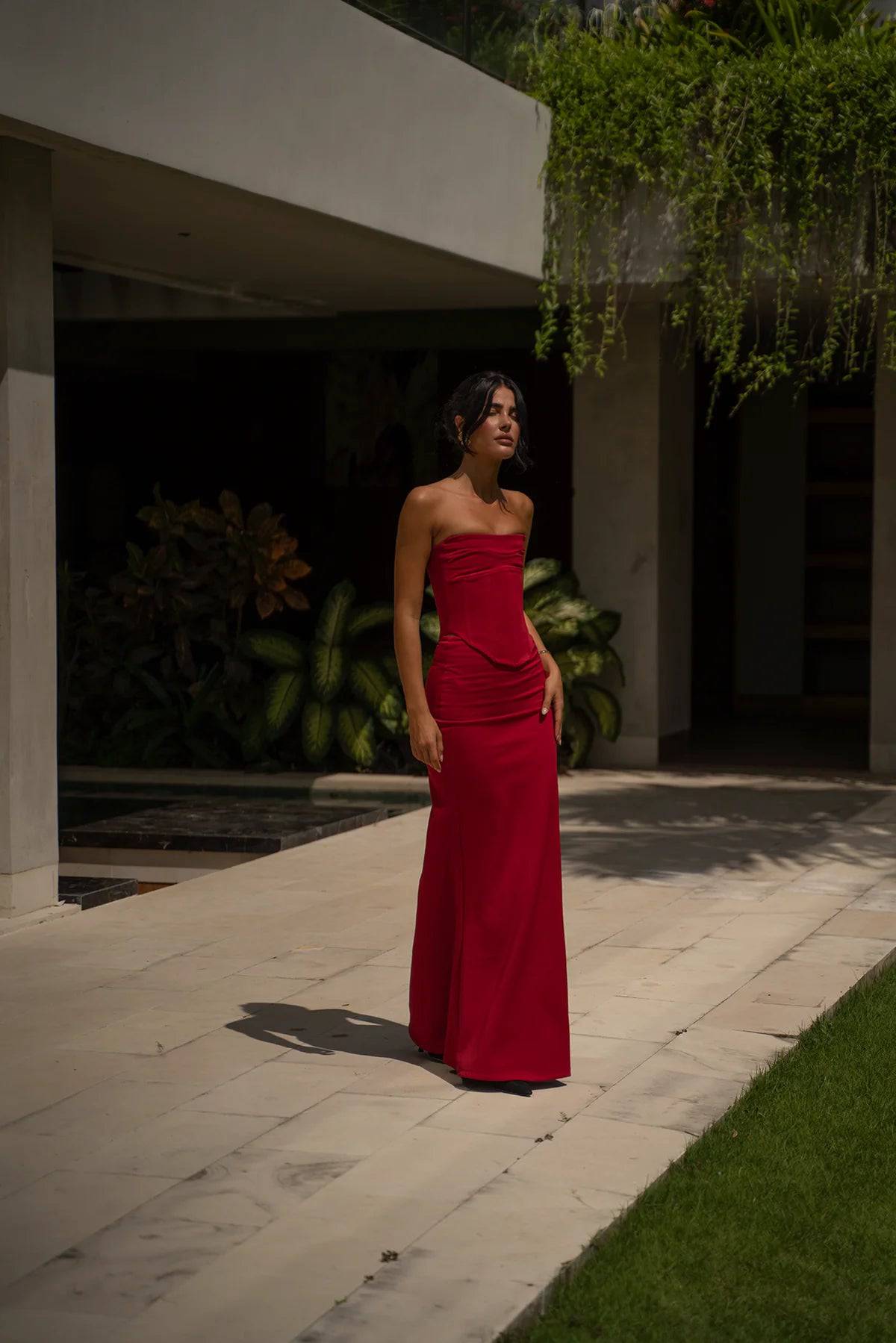 HNTR The Label - Louie Gown in Wine - Rent Club