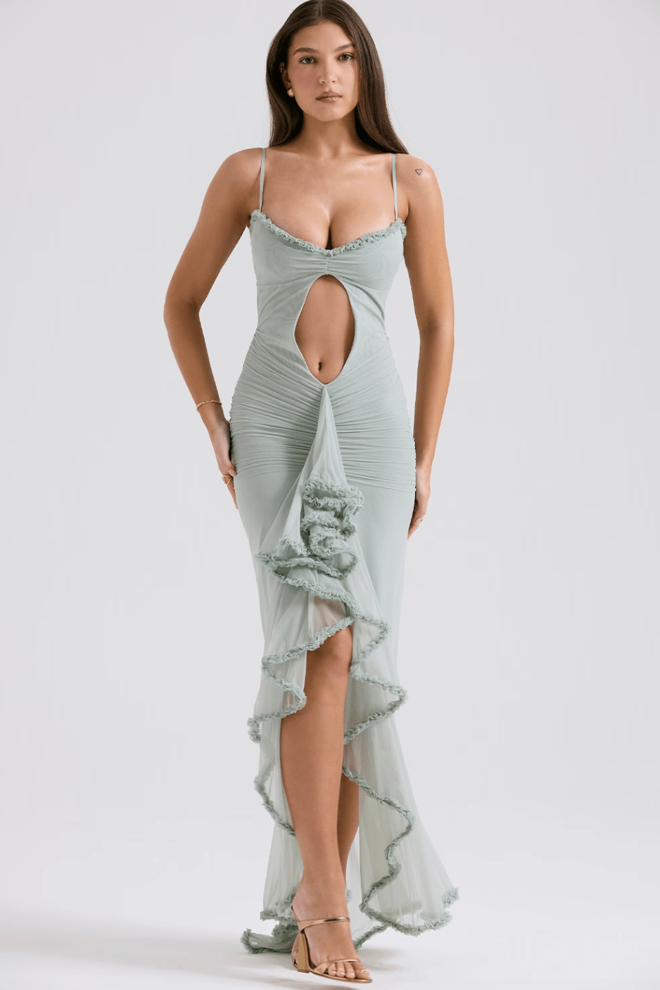 House of CB - Gabriella Dress in Pistachio - Rent Club