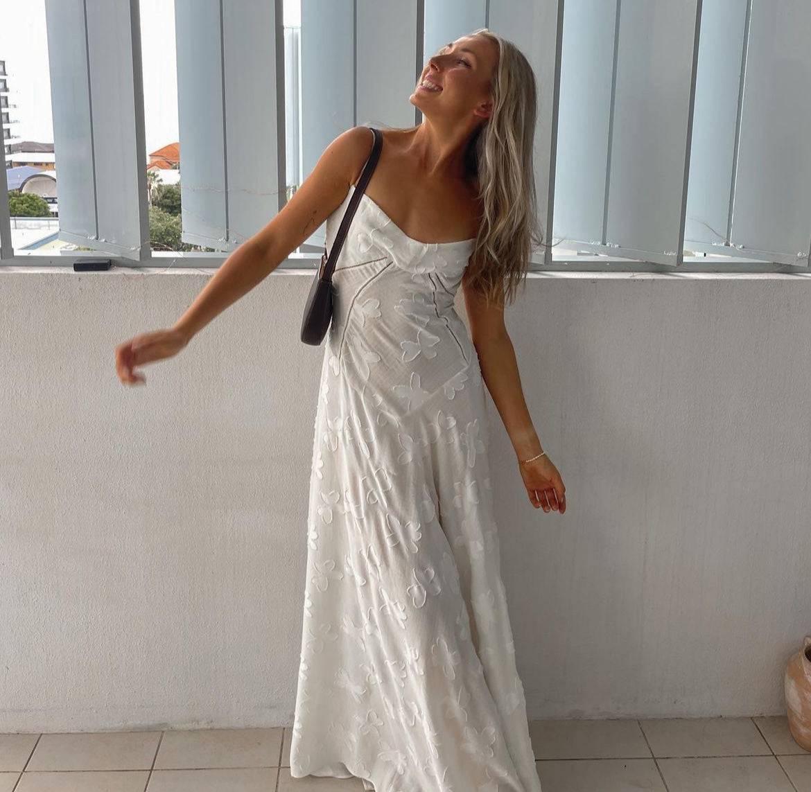 House of CB Seren Dress in Vintage Cream Rent Club