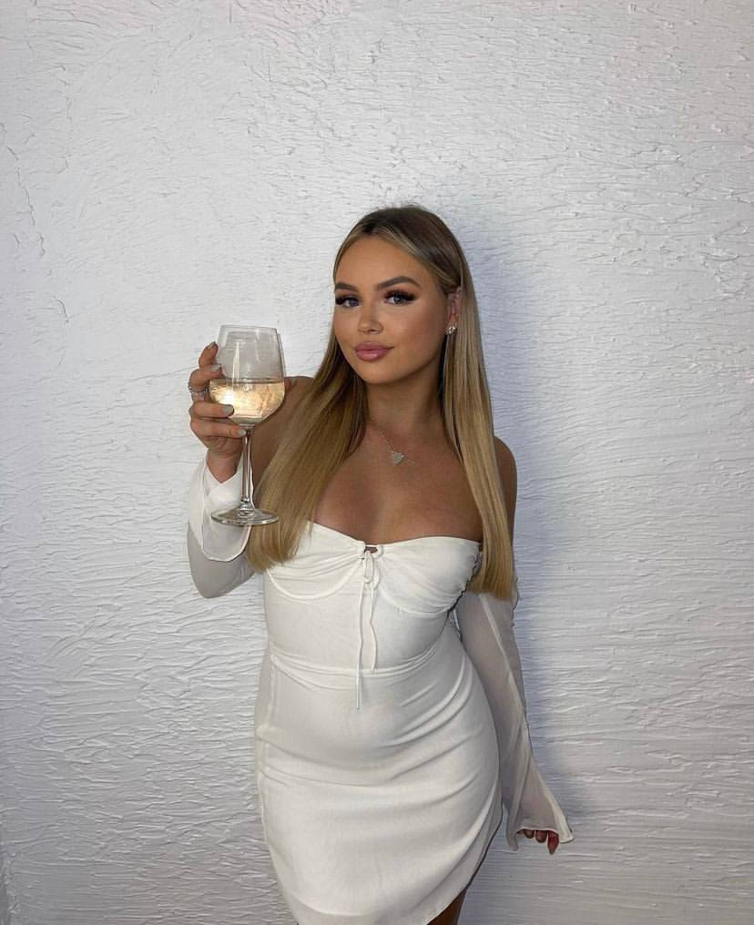 House of CB - Babydoll Dress in White - Rent Club