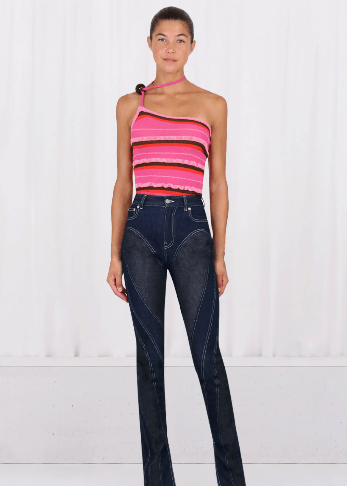 Jacquemus - La Maille Concha Top and Skirt in Dark Pink - Rent Club