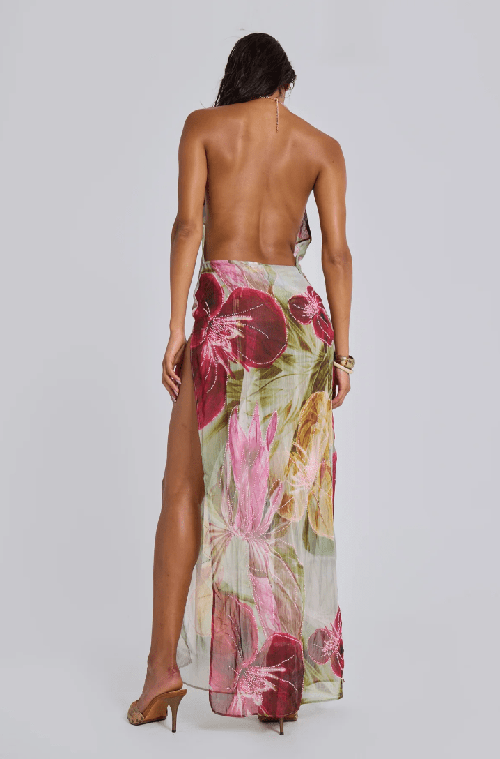 Jaded London - Dahlia Chiffon Maxi Dress - Rent Club