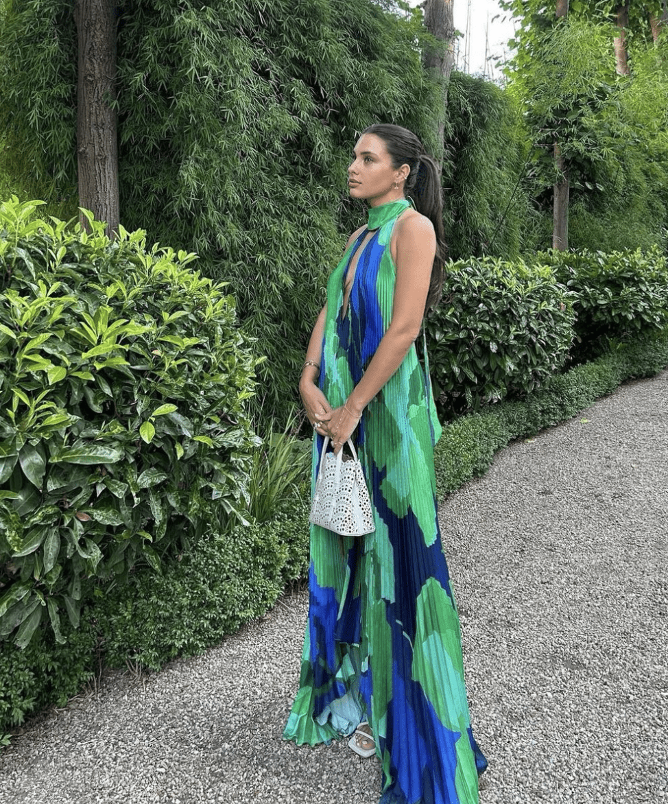 L'idee Woman - Opera Gown in Capri Green L'idee Woman - Opera Gown in Capri Green
