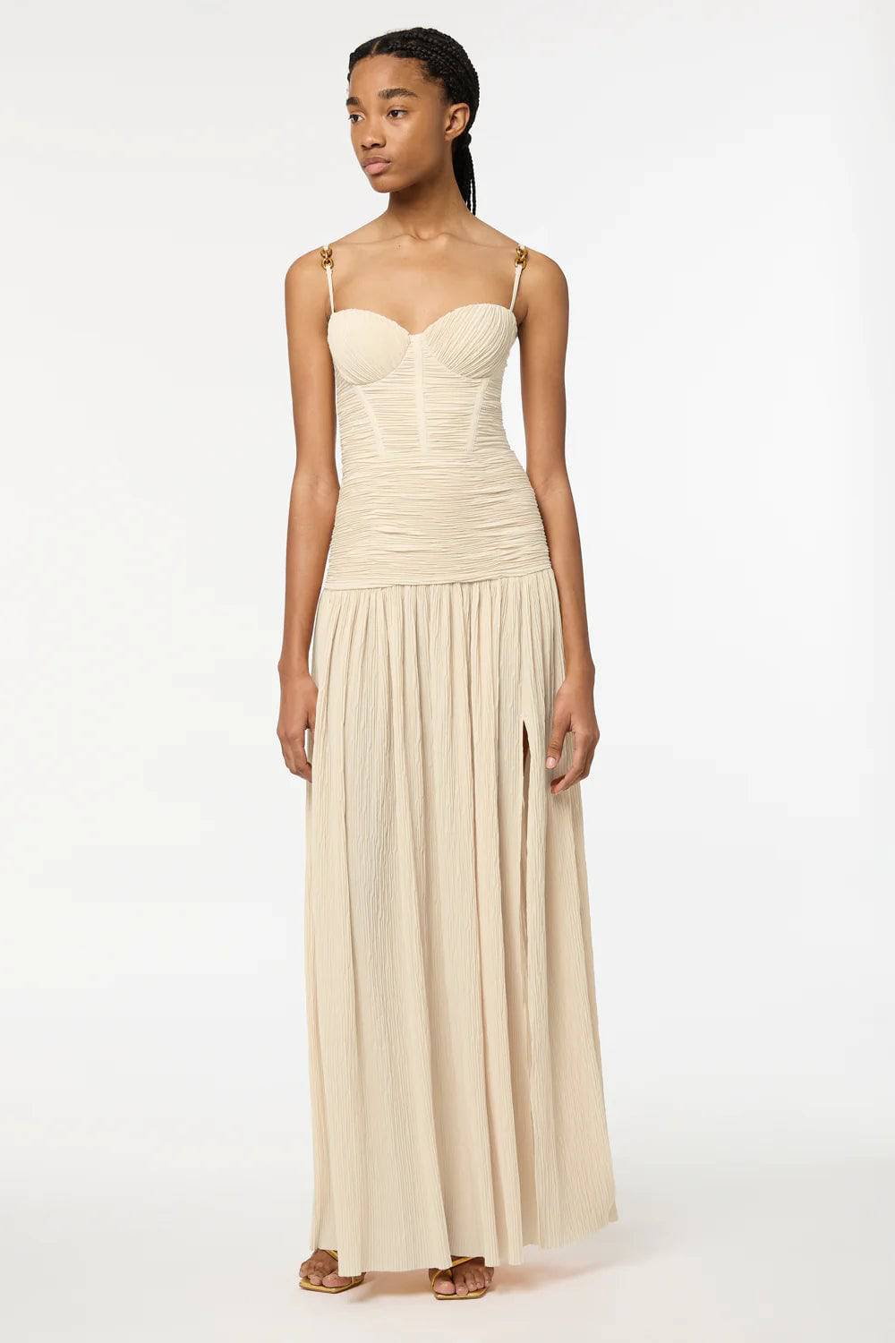 Manning Cartell - Double Time Pleat Dress in Nougat - Rent Club