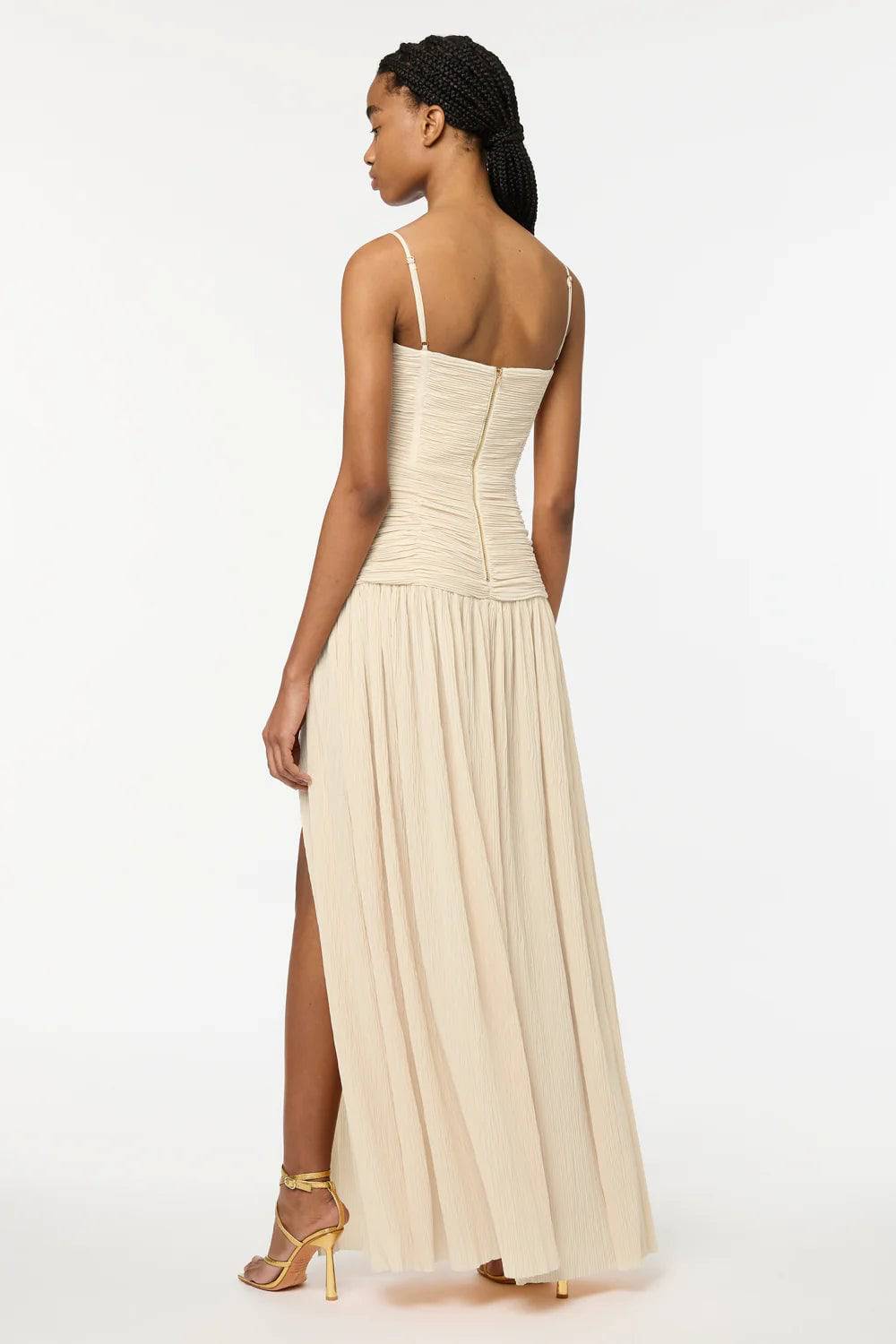 Manning Cartell - Double Time Pleat Dress in Nougat - Rent Club