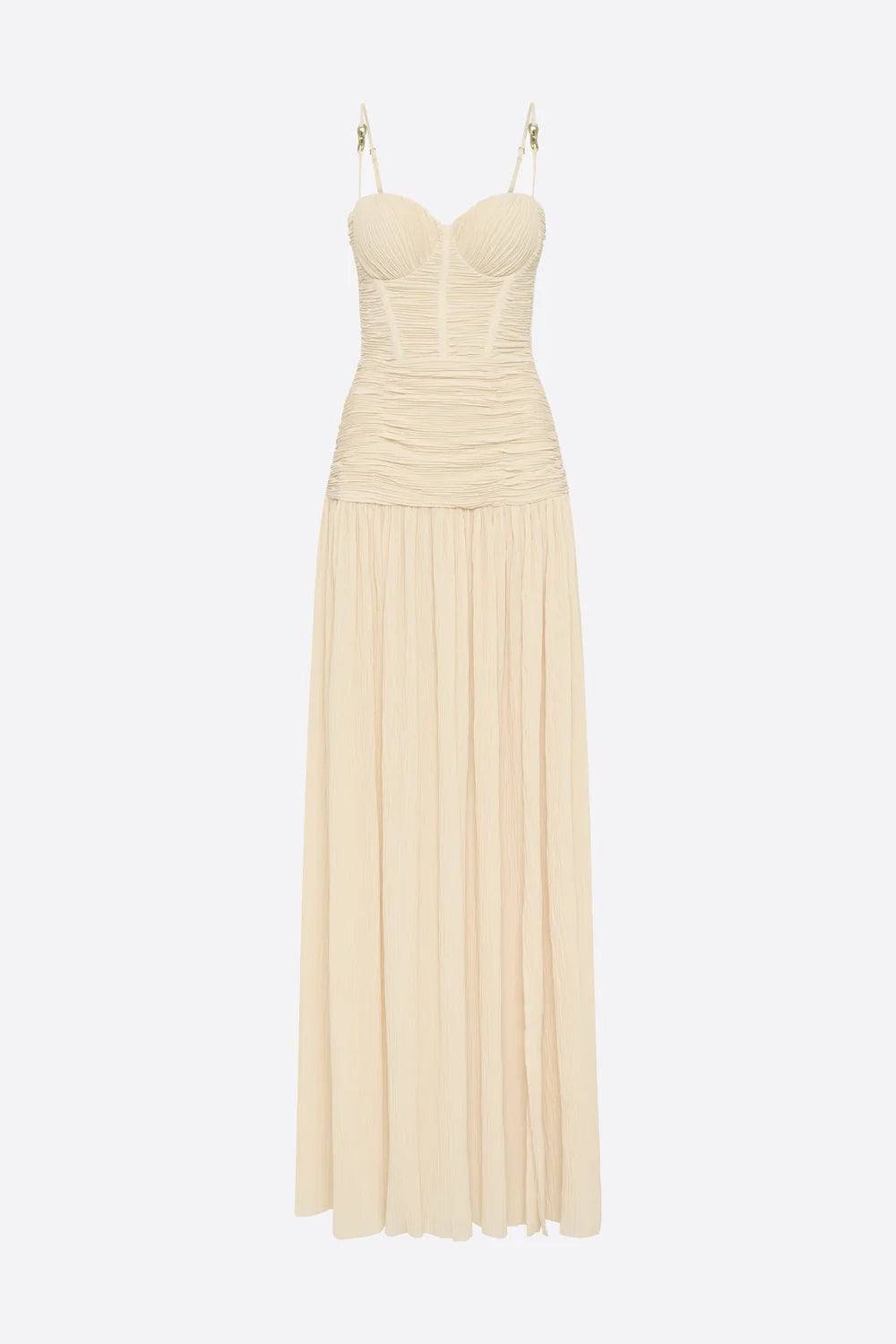 Manning Cartell - Double Time Pleat Dress in Nougat - Rent Club