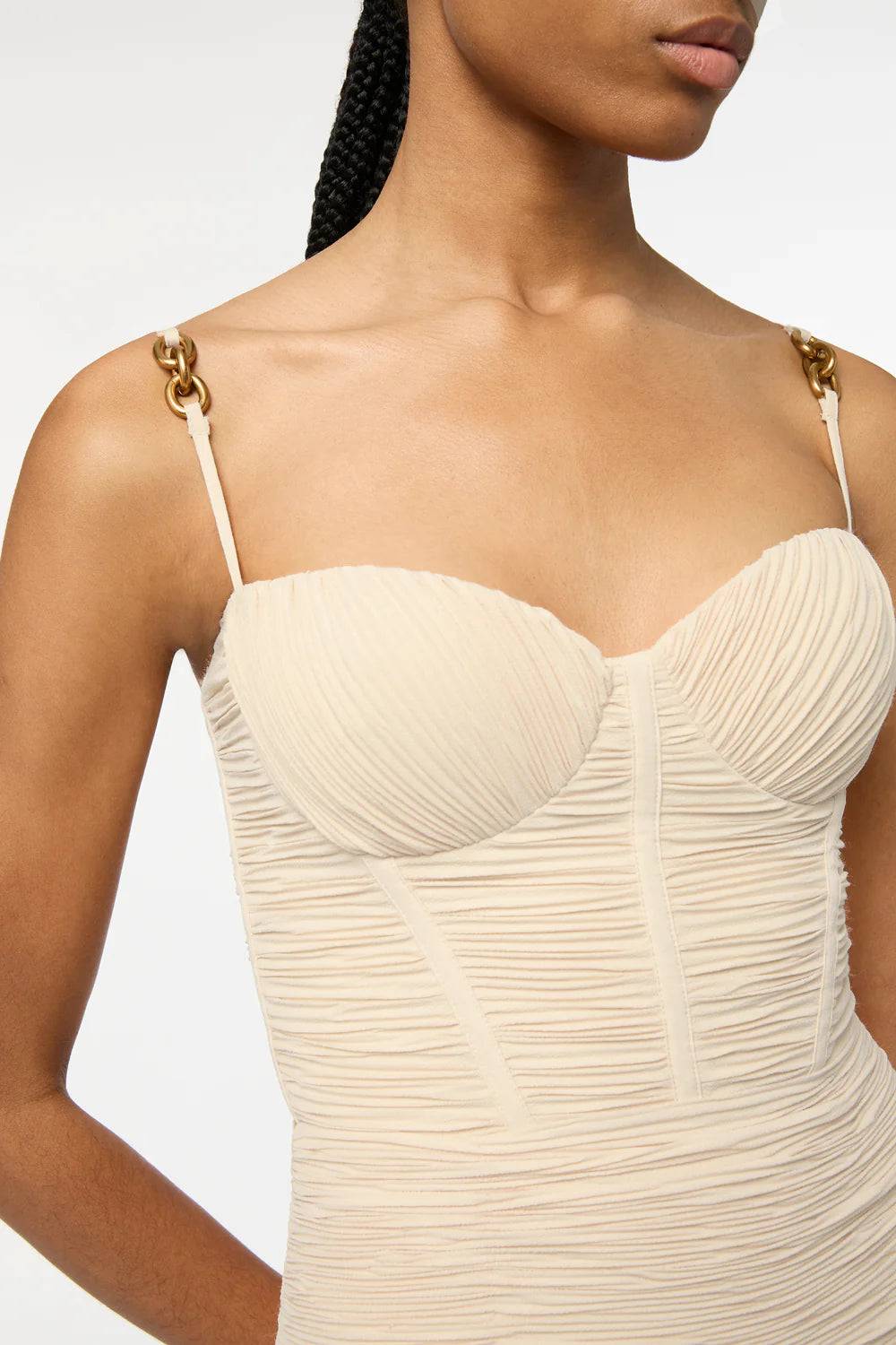 Manning Cartell - Double Time Pleat Dress in Nougat - Rent Club