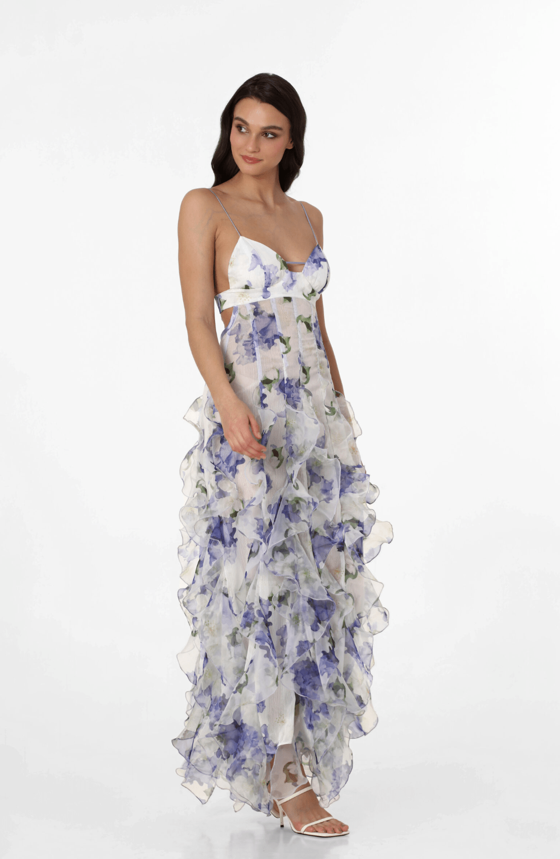 Menti - Iris Flower Maxi Dress - Rent Club