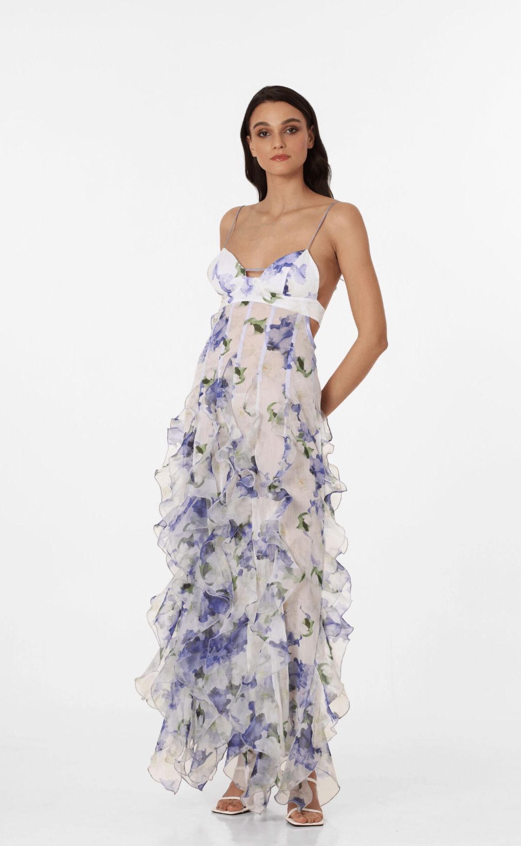 Menti - Iris Flower Maxi Dress - Rent Club