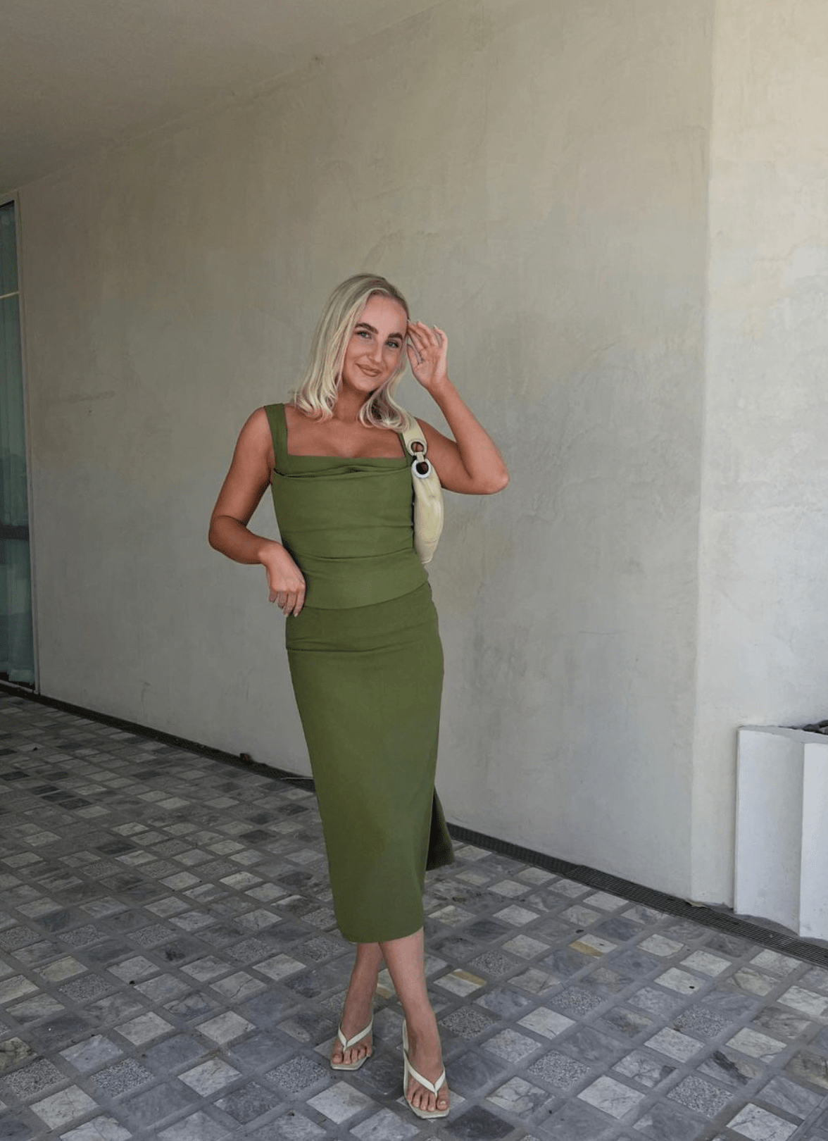 Miaou - Imogene Corset in Olive - Rent Club