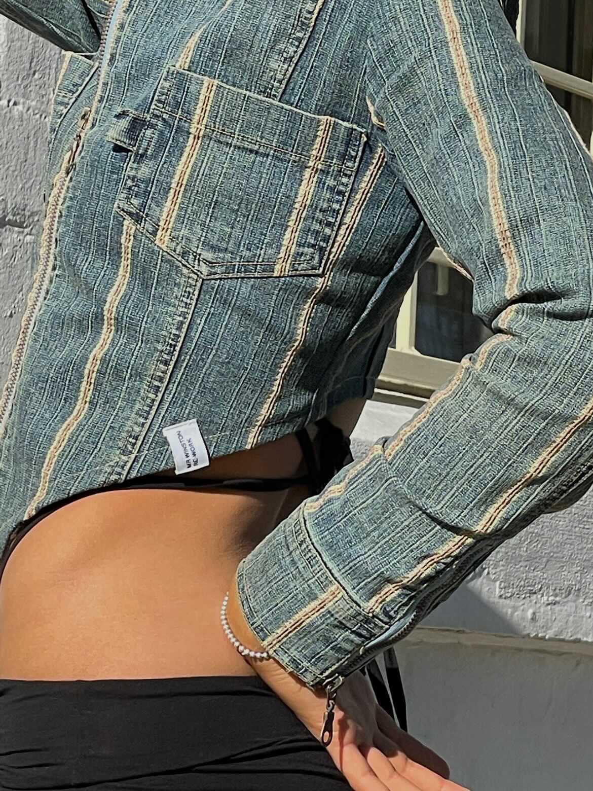 Mr Winston Co - Re-worked Denim Top - Rent Club
