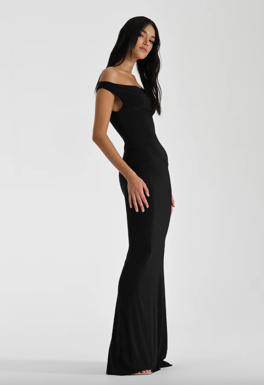 Natalie Rolt - Bettina Gown in Black - Rent Club