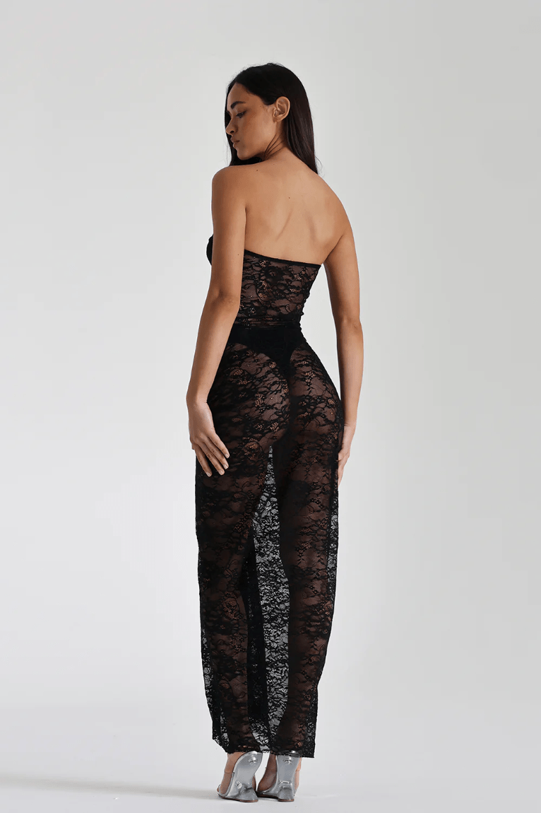 Natalie Rolt - Naomi Dress in Black - Rent Club