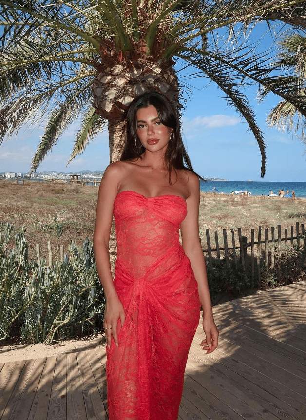 Natalie Rolt - Naomi Dress in Tangerine - Rent Club